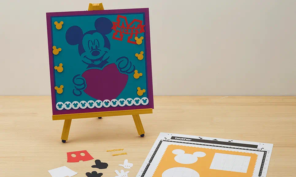 Brother ScanNCut Mickey Mouse & Minnie Mouse Paper Craft Collection 1 CADSNP01