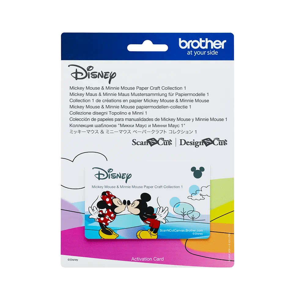 Brother ScanNCut Mickey Mouse & Minnie Mouse Paper Craft Collection 1 CADSNP01