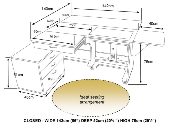 Horn Super Q Sewing Cabinet