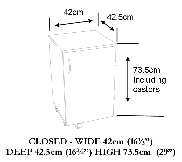Horn Rolla Storage Sewing Cabinet
