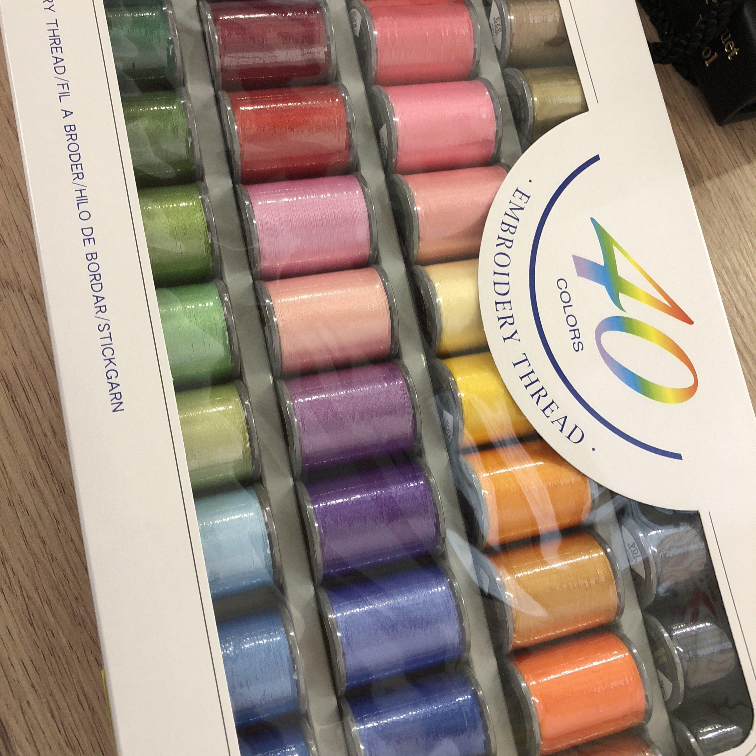 Brother 40 coloured embroidery threads Fabric Mouse  - Fabric Mouse