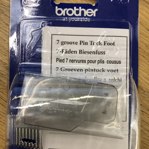 Brother 7 Groove Pin Tuck Foot (F058) Brother Sewing Feet - Fabric Mouse
