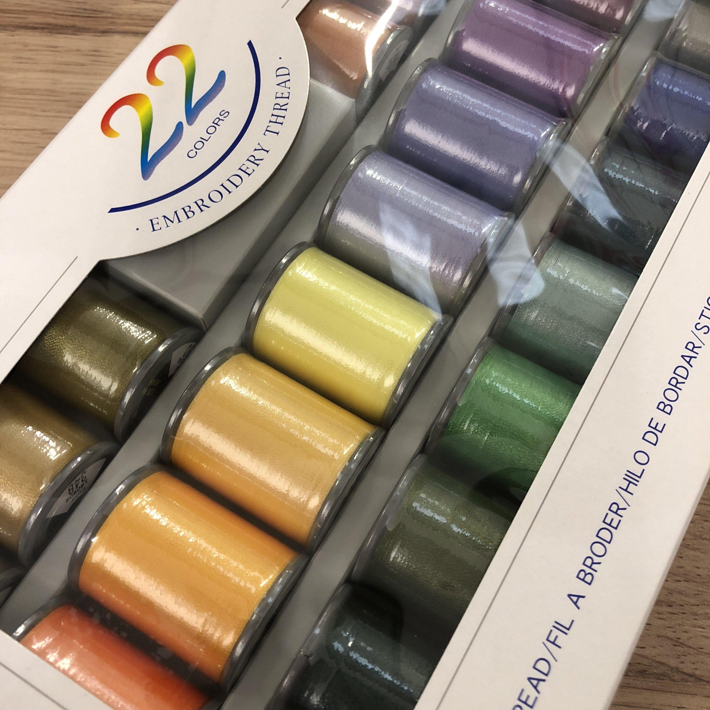 Brother Embroidery Thread - 22 Colours XG663701 Brother Embroidery Thread - Fabric Mouse