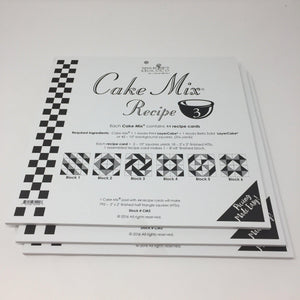 Cake Mix Recipe 3 by Moda- Each Recipe contains 44 Papers to make 88 Quilt Blocks Moda Cake Mix Recipe - Fabric Mouse