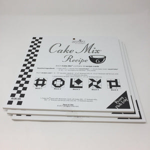 Cake Mix Recipe 6 by Moda- Each Recipe contains 44 Papers to make 88 Quilt Blocks Moda Cake Mix Recipe - Fabric Mouse