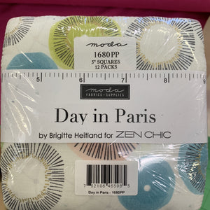 Day In Paris Charm Pack Quilting Fabric-Charm Pack-Moda-Fabric Mouse