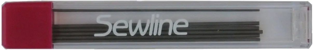 Sewline Fabric Pencil 6 Graphite Lead Refills 0.9 mm Black FAB50006