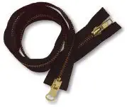 YKK Strong Metal Tooth Open End or Two Way Antique Brass Metal Zips