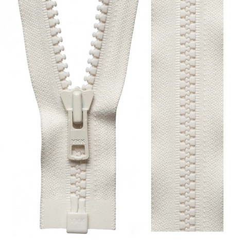 5 Pc Separating Zipper, 30-100cm 12-40 Inc5, Plastic Chunky Teeth Zipper,  Open Ended Zip, Coat Zipper, Jacket Zipper, Vislon Zipper, PTZP 