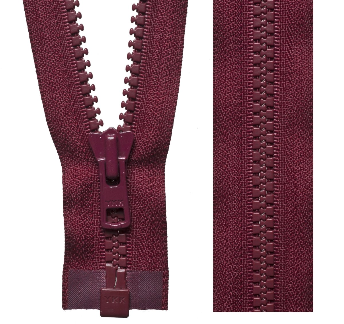 YKK Vislon Heavy Duty Zips - Red Wine 527