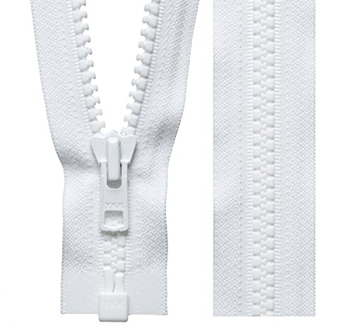YKK Vislon Heavy Duty Zips - White 501