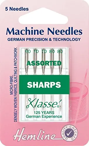 Hemline Sharps sewing machine needles assorted