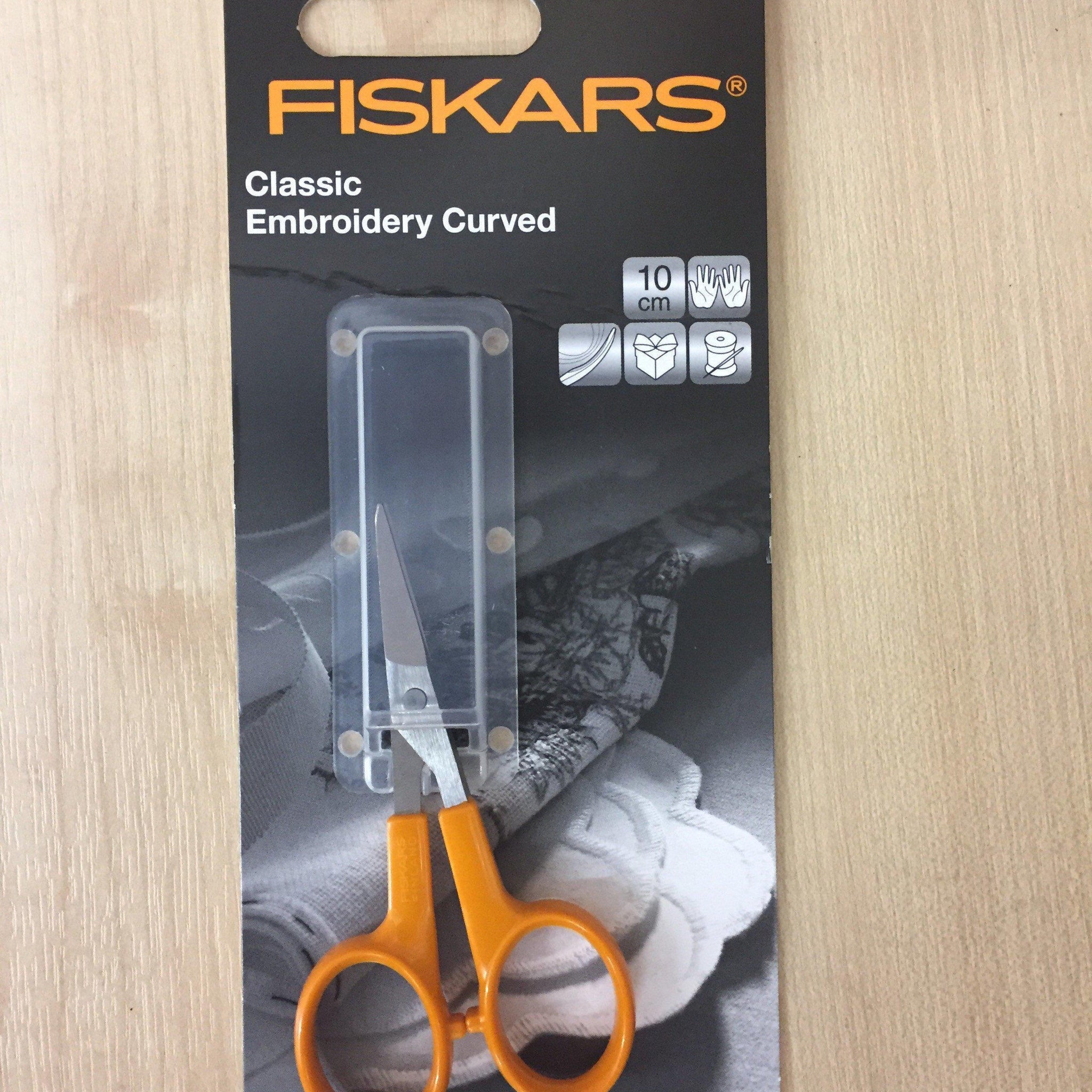 Fiskars Classic Embroidery Scissors Curved 10cm fabricmouse Measuring Tools and Cutting - Fabric Mouse