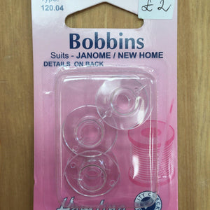 Hemline Bobbins for Janome / New Home-Bobbins-Hemline-Fabric Mouse