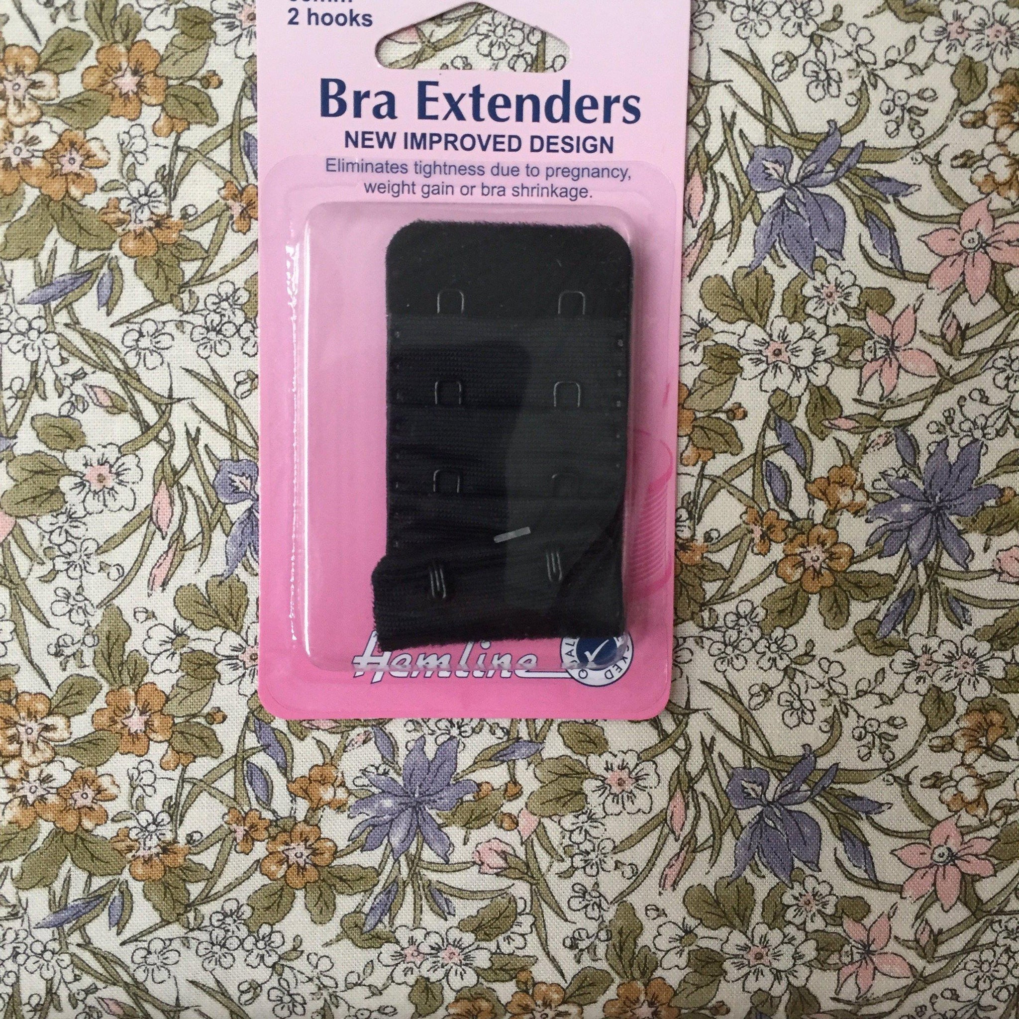 Hemline Bra Back Extenders 2 Hook 38mm: Black-Measuring Tools and Cutting-Hemline-Fabric Mouse