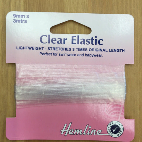 Hemline Clear Elastic H686.9-Clear Elastic-Hemline-Fabric Mouse