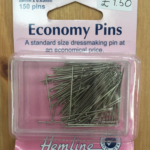 Hemline Economy Pins H670-Pins & Needles-Hemline-Fabric Mouse