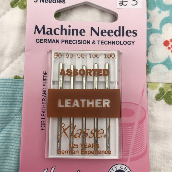 Hemline leather sewing machine needles assorted Hemline Sewing Machine Needles - Fabric Mouse