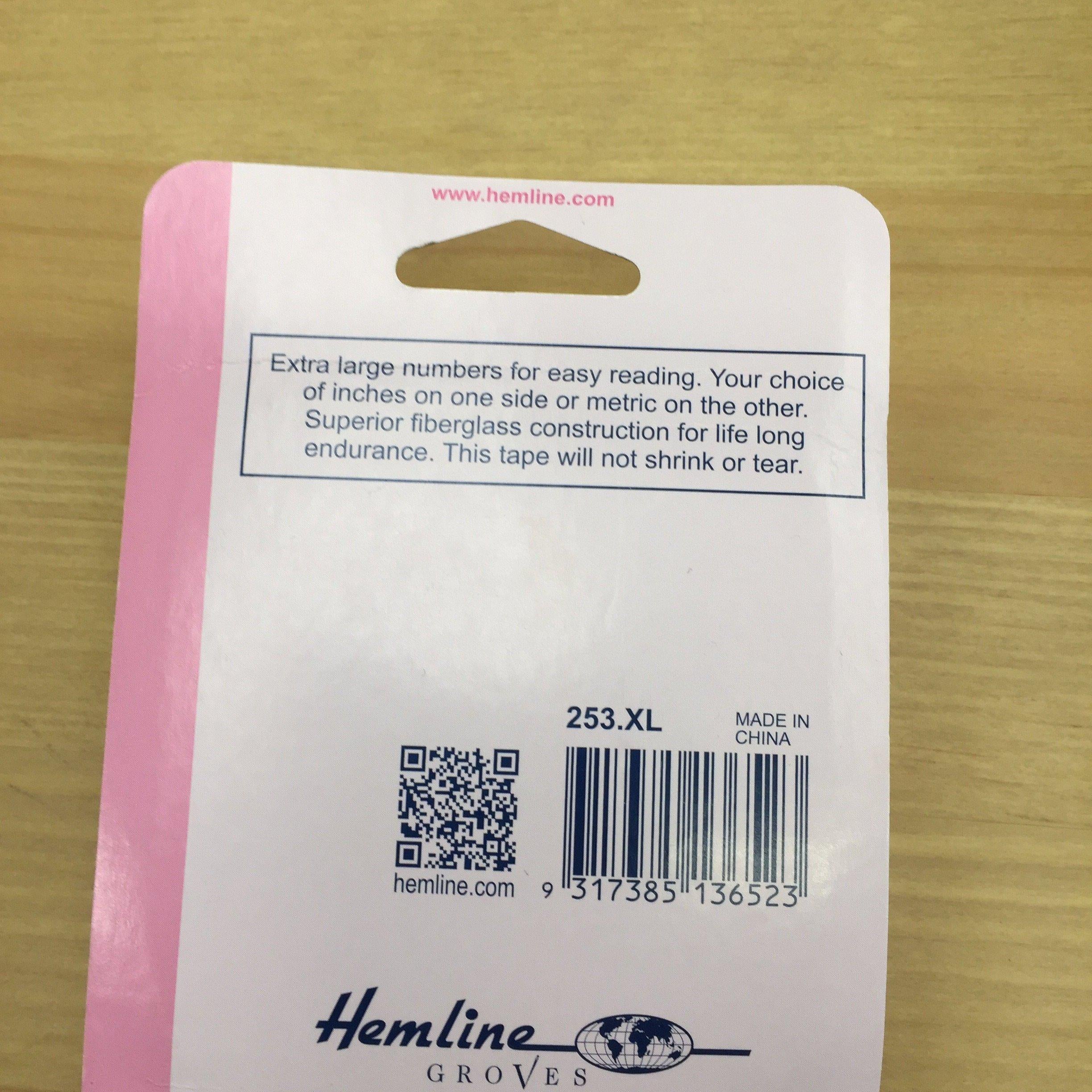 Hemline Retractable Tape Measure: 300cm-Sewing & Needlecrafts-Hemline-Fabric Mouse