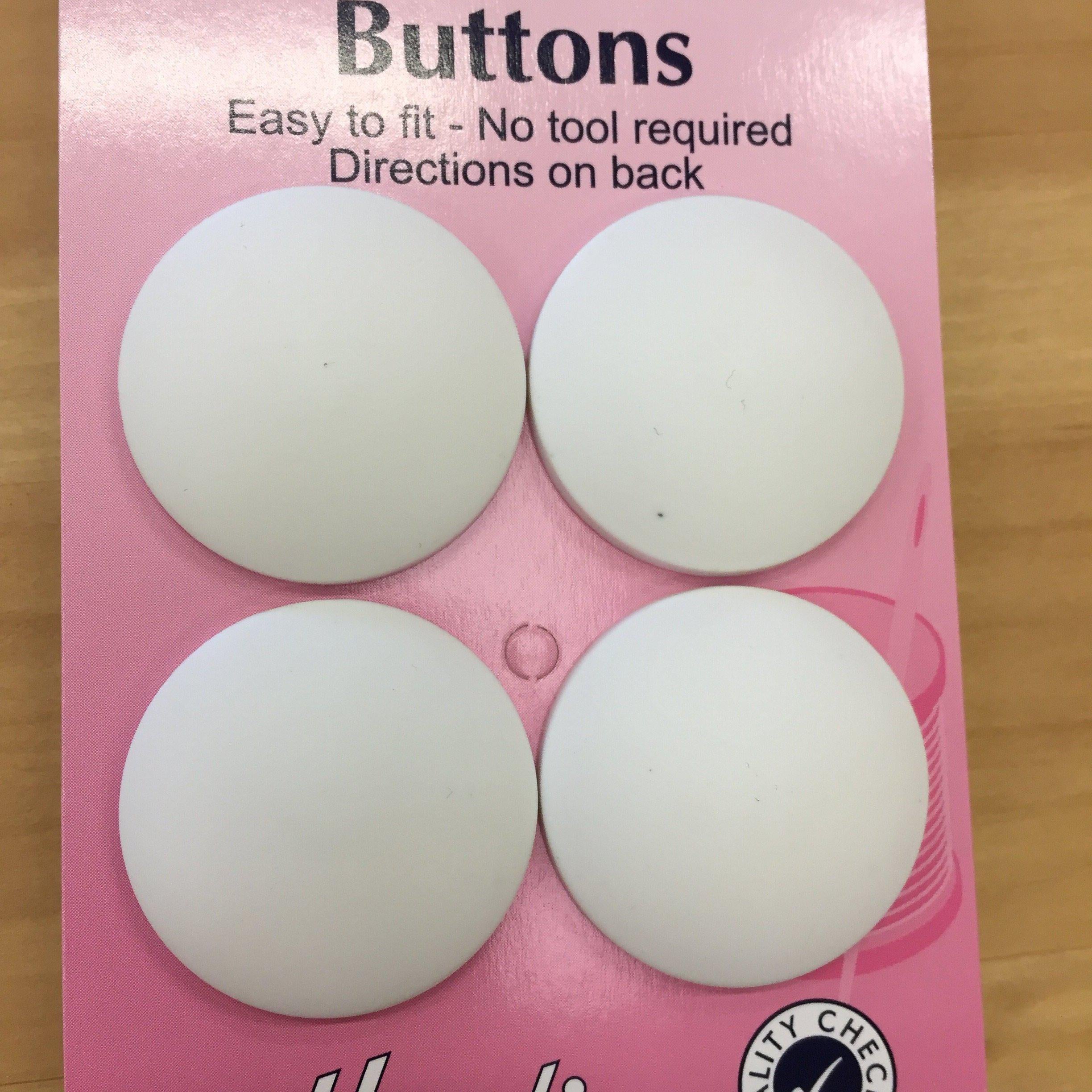 Hemline Self Covered Buttons Nylon 29mm-Measuring Tools and Cutting-Hemline-Fabric Mouse