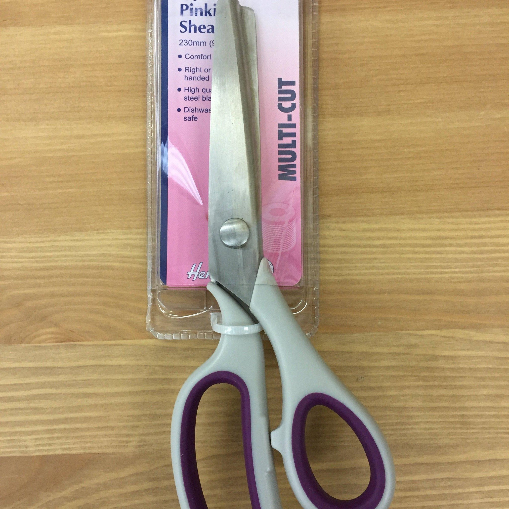 Hemline Soft Grip Pinking Shears 23 cm-Measuring Tools and Cutting-Hemline-Fabric Mouse