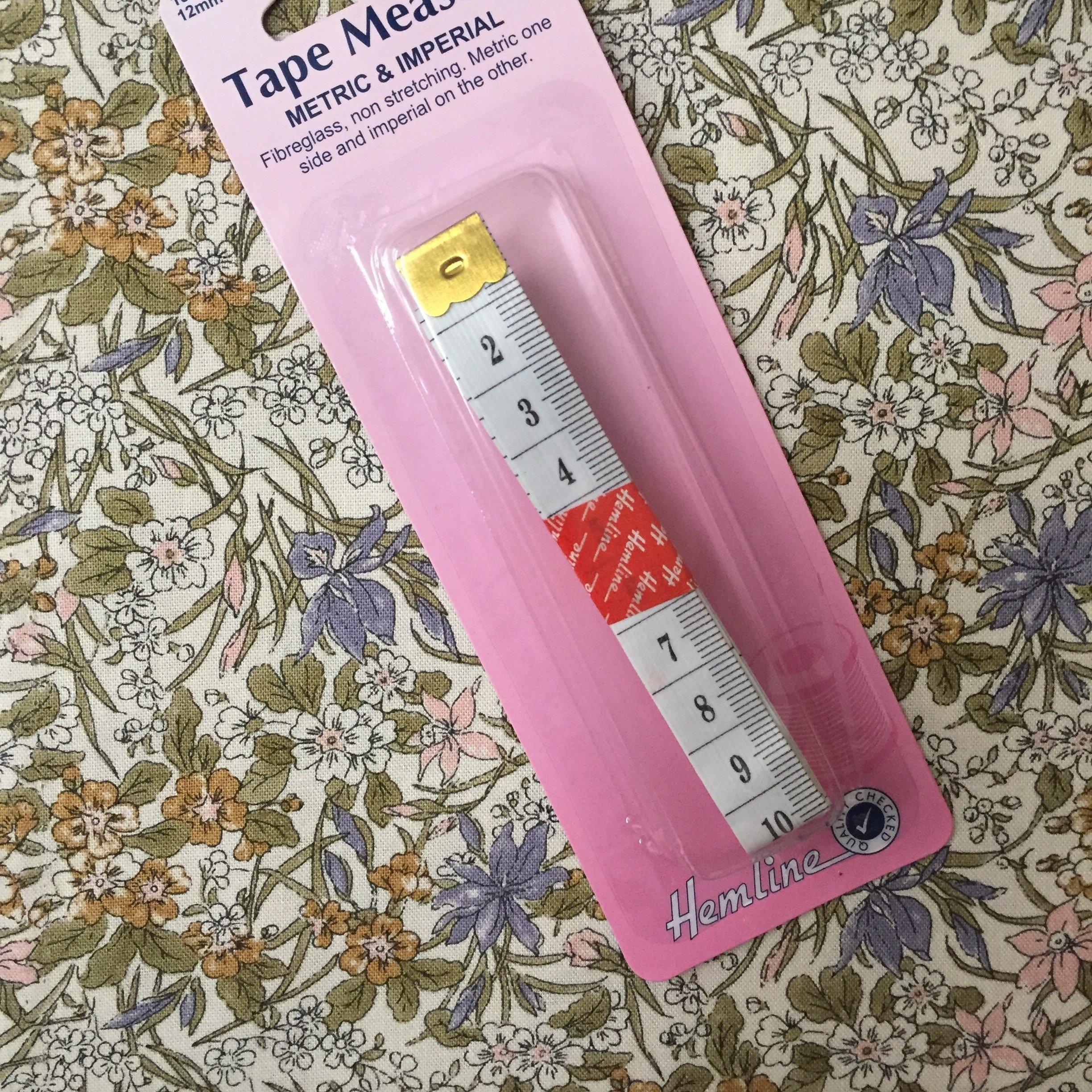 Hemline Tape Measure 150cm: Metric/Imperial-Sewing & Needlecrafts-Hemline-Fabric Mouse