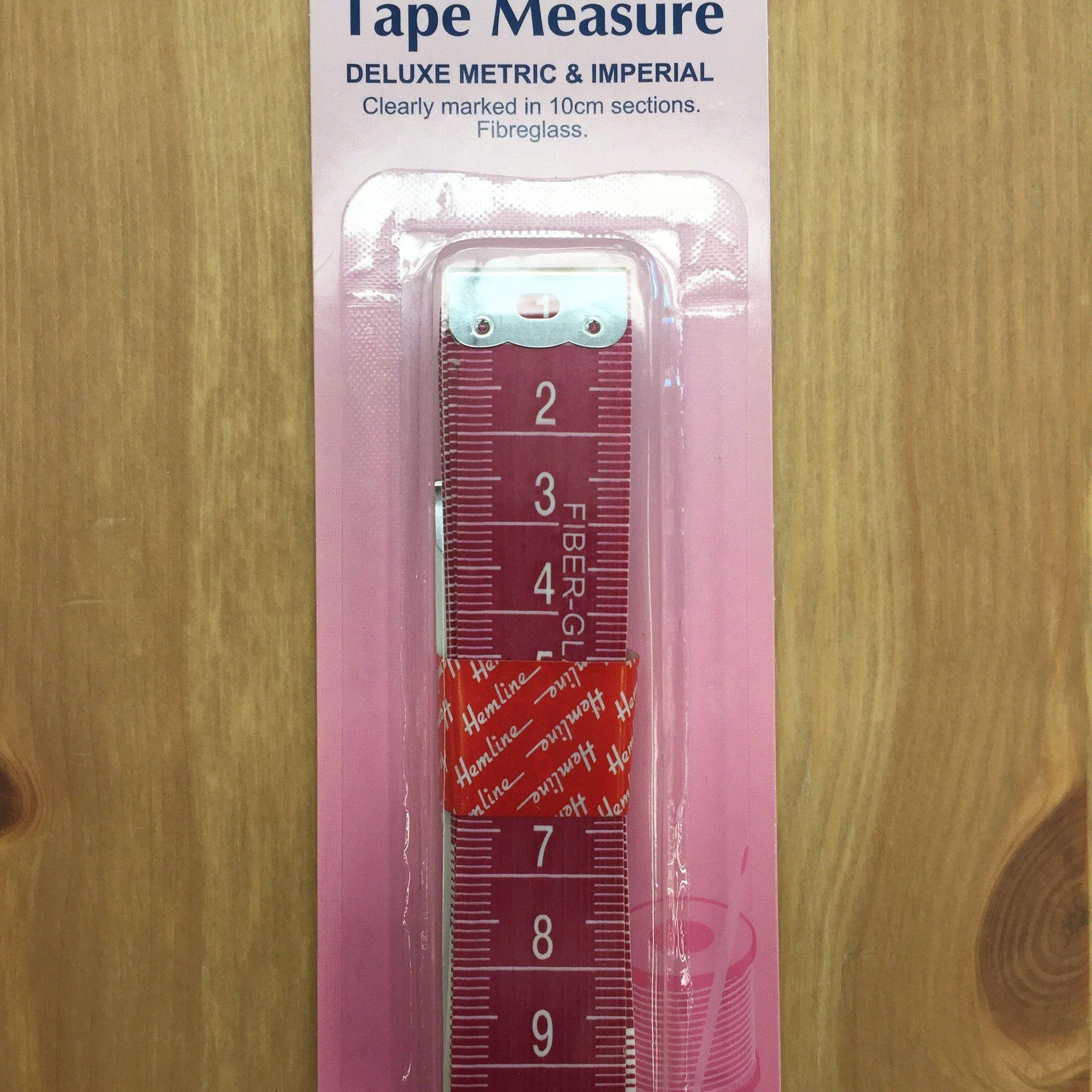 Hemline Tape Measure Deluxe Metric & Imperial-Tape Measure-Hemline-Fabric Mouse