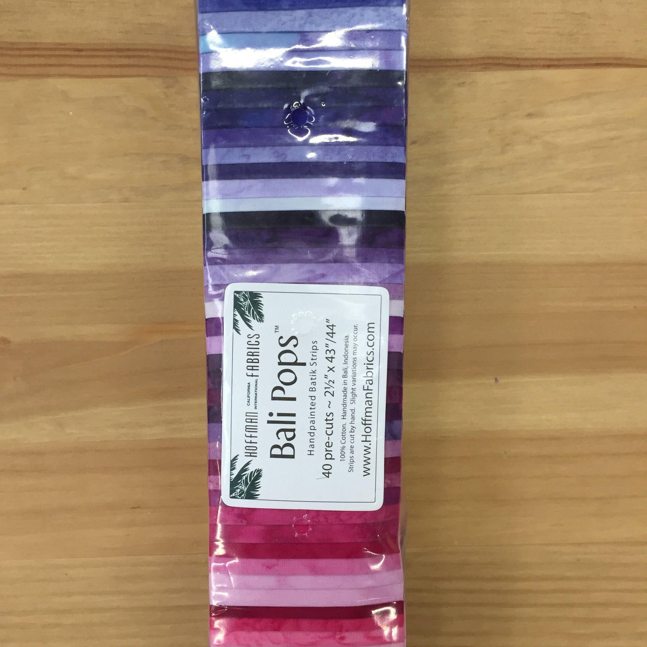 Hoffmann Bali Pops - 40 Hand painted Batik Strips made in Bali-Quilting Pre Cuts-Hoffman-Fabric Mouse