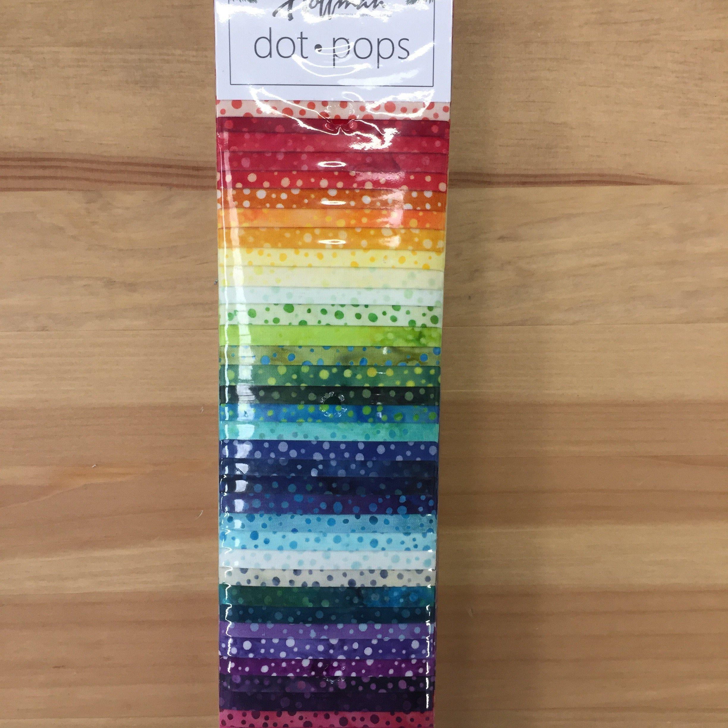 Hoffmann Bali Pops - 40 Hand painted Batik Strips made in Bali-Quilting Pre Cuts-Hoffman-Fabric Mouse