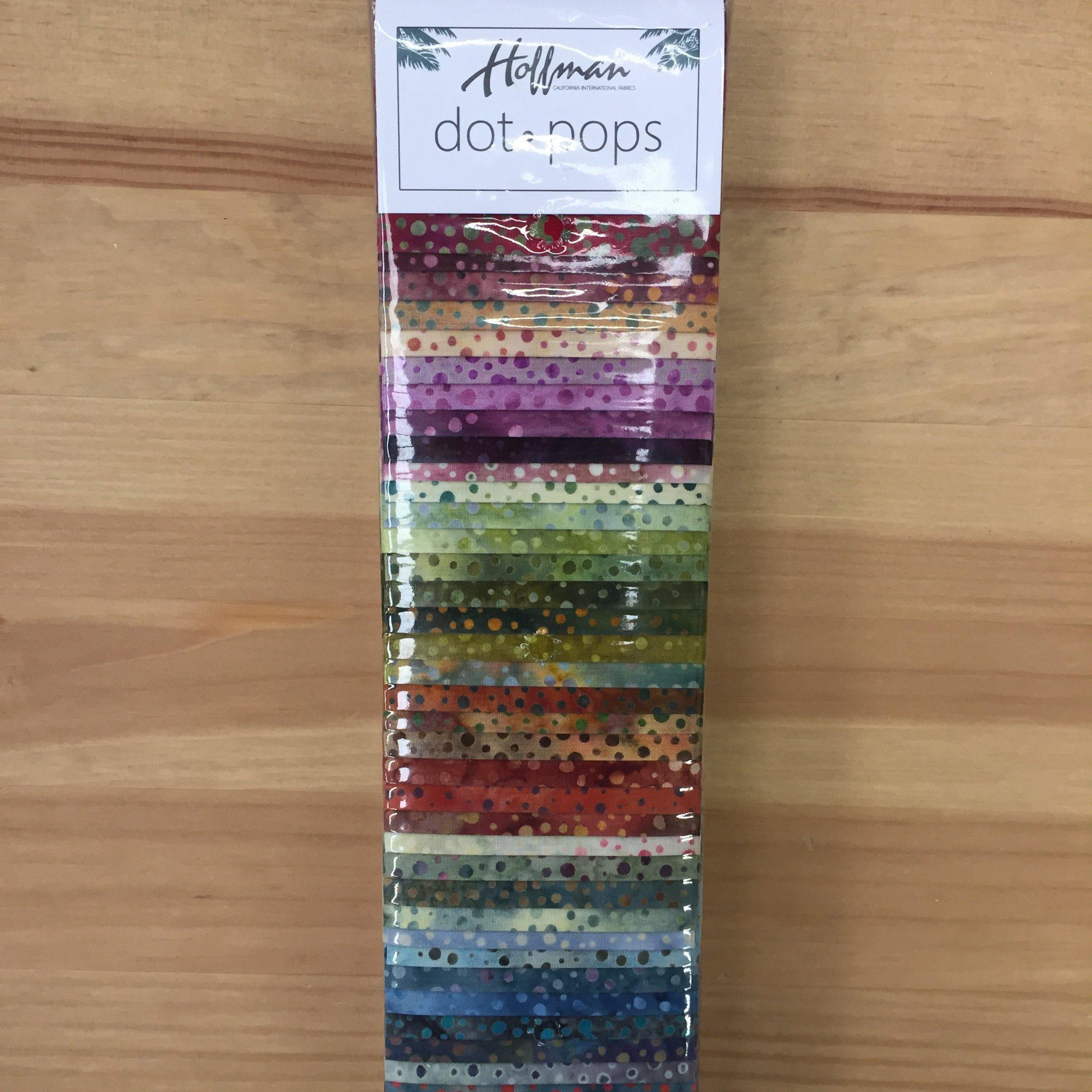 Hoffmann Bali Pops - 40 Hand painted Batik Strips made in Bali-Quilting Pre Cuts-Hoffman-Fabric Mouse