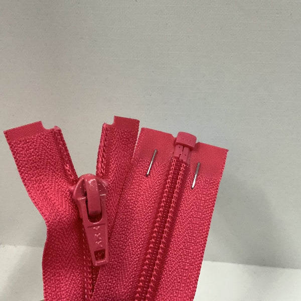 YKK Nylon Open End Zip Shocking Pink (516)