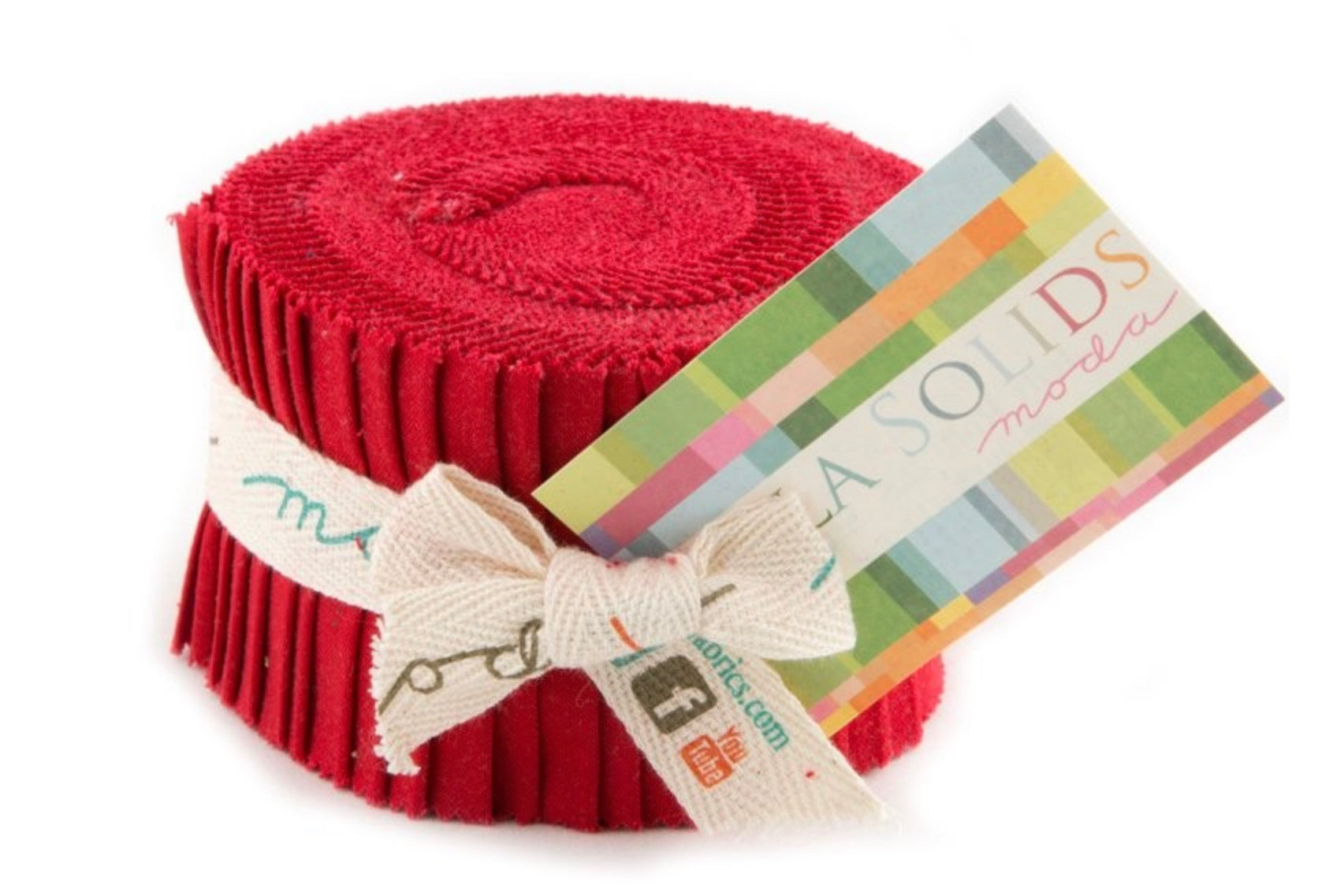 Bella Solids: Shade 9900JJR-16 - Red | Moda Junior Jelly Roll