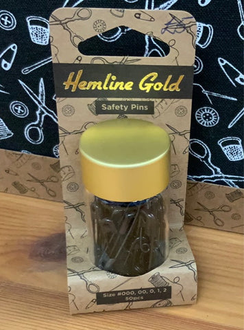 Hemline Gold Collection-Safety Pins