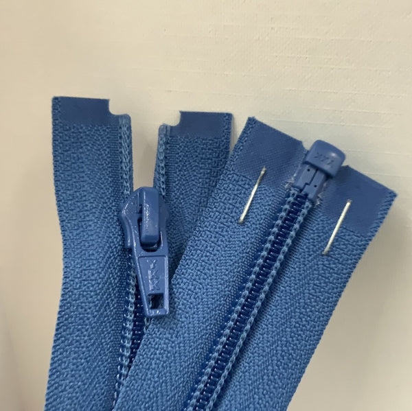 YKK Nylon Open End Zip Saxe Blue (557)