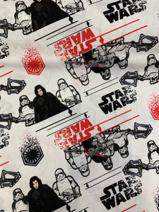 Star Wars Fabric - Kylo Ren And Troopers On White LFB06