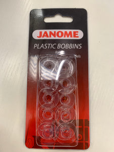 Janome Plastic Bobbins Pack of 10