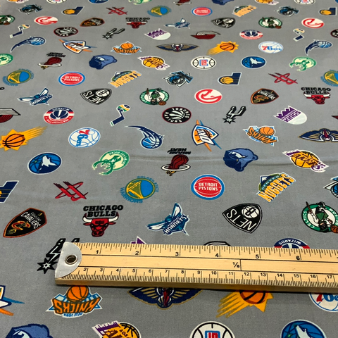 NBA -  Basketball Teams Badges-100% Cotton Fabric - LFH01