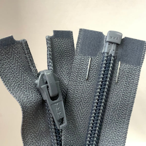 YKK Nylon Open End Zip Dark Grey (578)