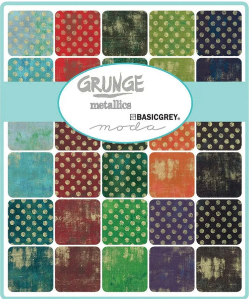 Moda  Grunge Metallics Jelly Roll by Basic Grey- JR3-5