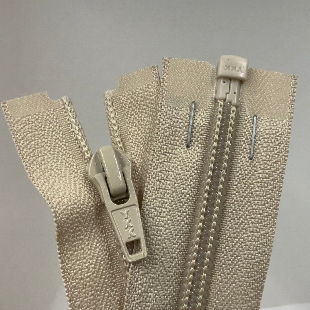 YKK Nylon Open End Zip 71cm 28inch: Beige (572) ZS1\G3