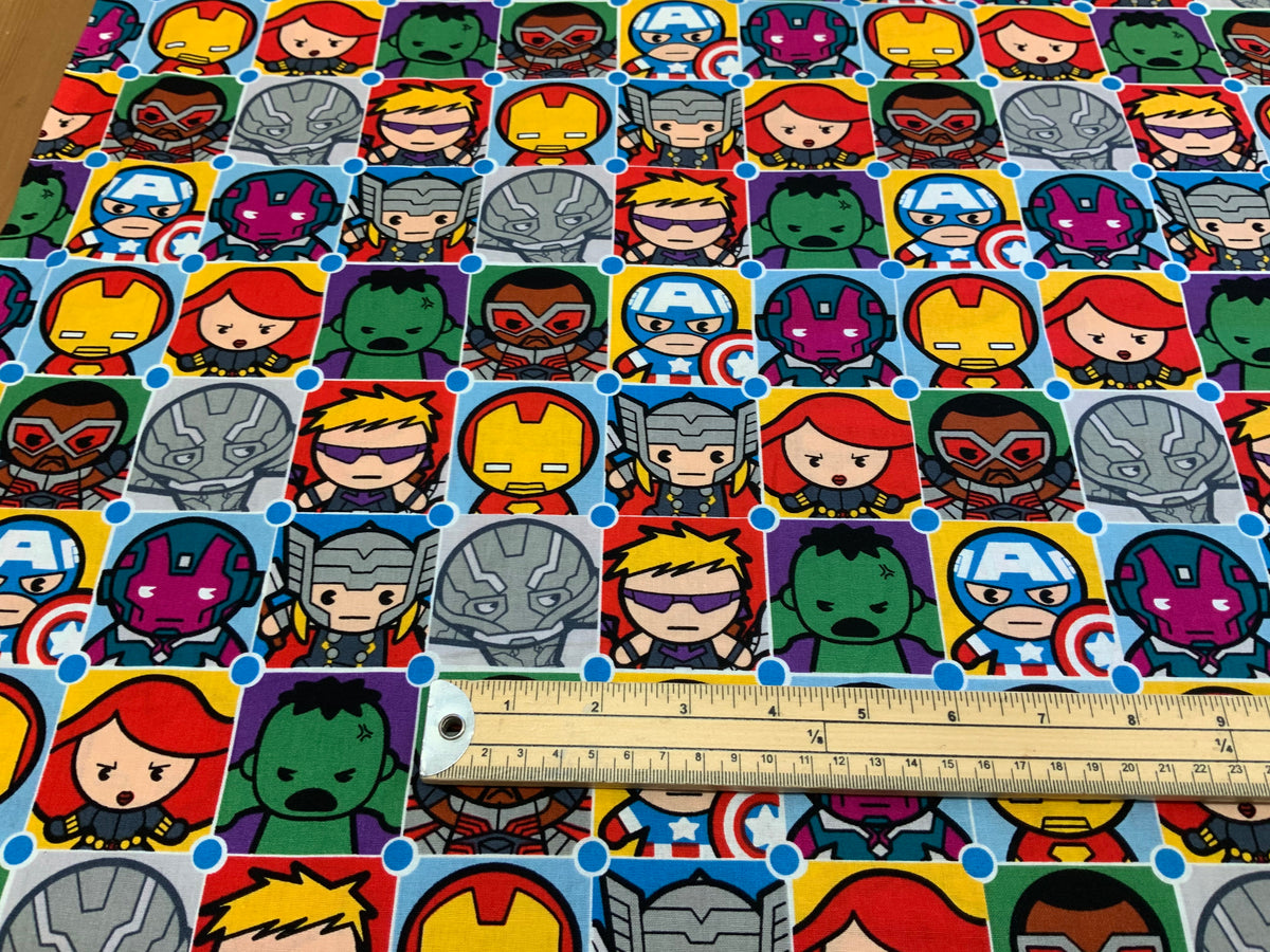Superhero Fabric - Comic Character Tiles LFB21