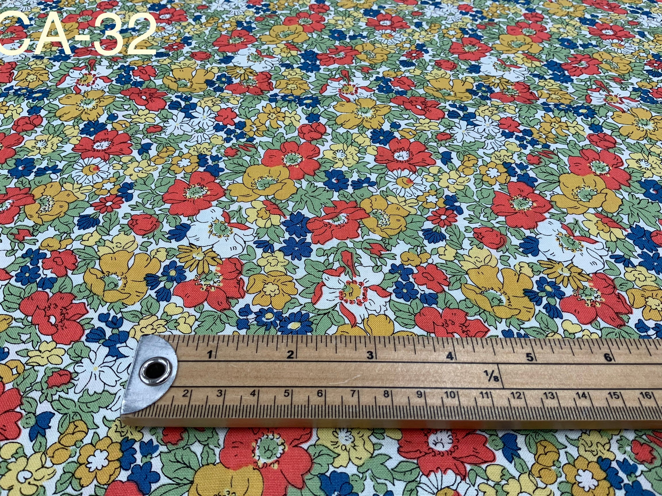 Liberty Fabric Cosmos Meadow Red  - 1/2 metre