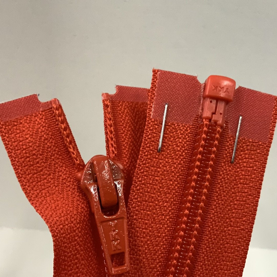 YKK Nylon Open End Zip 25cm 10inch: Autumn Orange (819) ZS1\J12