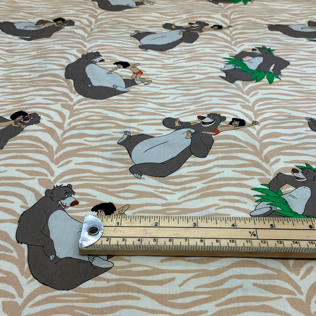 Fabric - Jungle Book Mowgli & Baloo LFG22 | Final Piece