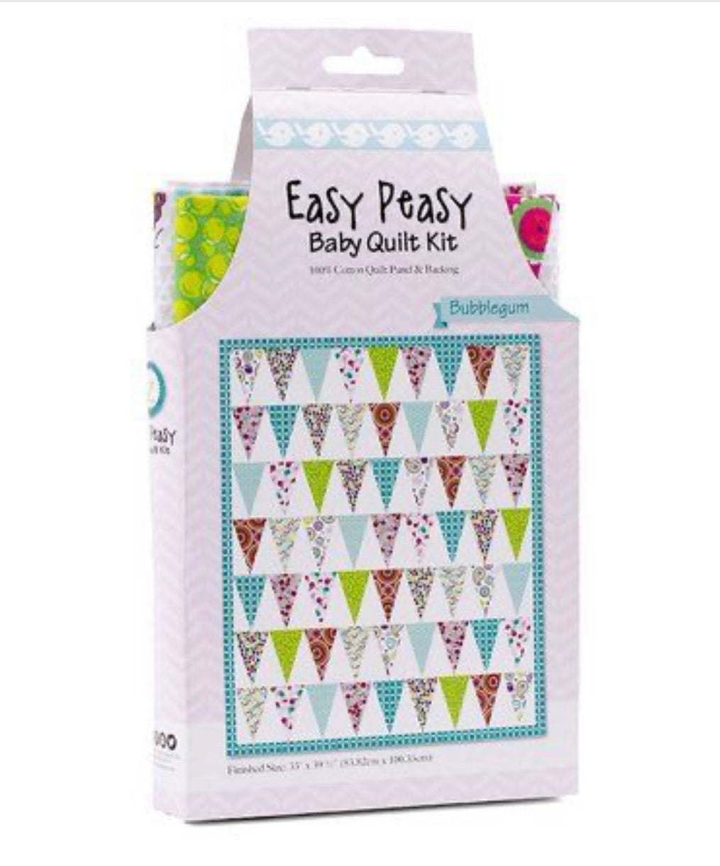 Easy Peasy Baby  Quilt Kit  - Bubblegum-JR8-02