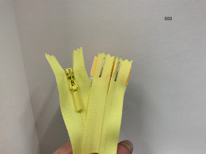 YKK Concealed / invisible Zipper 16 inch 41cm Lemon (503) ZS2\E1