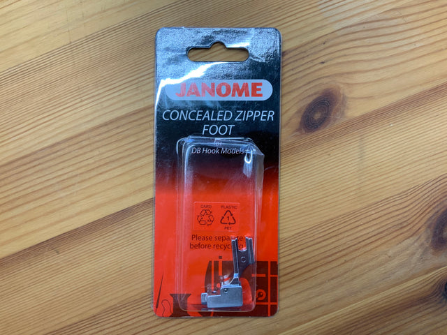 Janome Concealed Zipper Foot for DB Hook Models