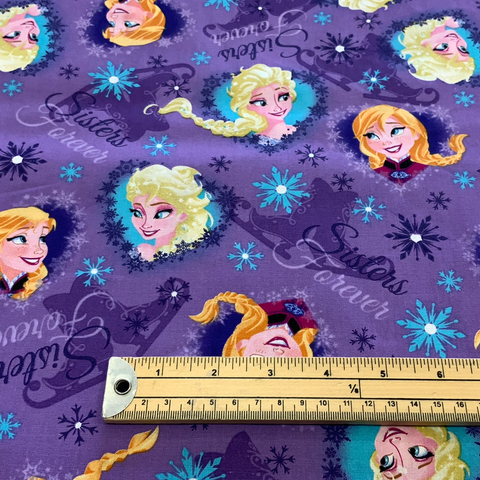Frozen-  Sisters Forever 100% Cotton  Fabric - LFG10