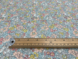 Liberty Fabric Cosmos Meadow Pale Blue Per 50cm CA25