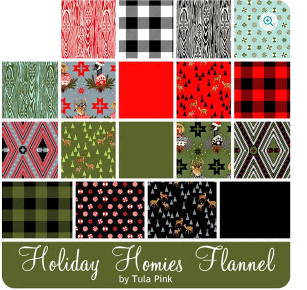 Tula Pink Holiday Homies Layer Cake quilting fabric LC7-04